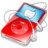 ipod video red apple Icon